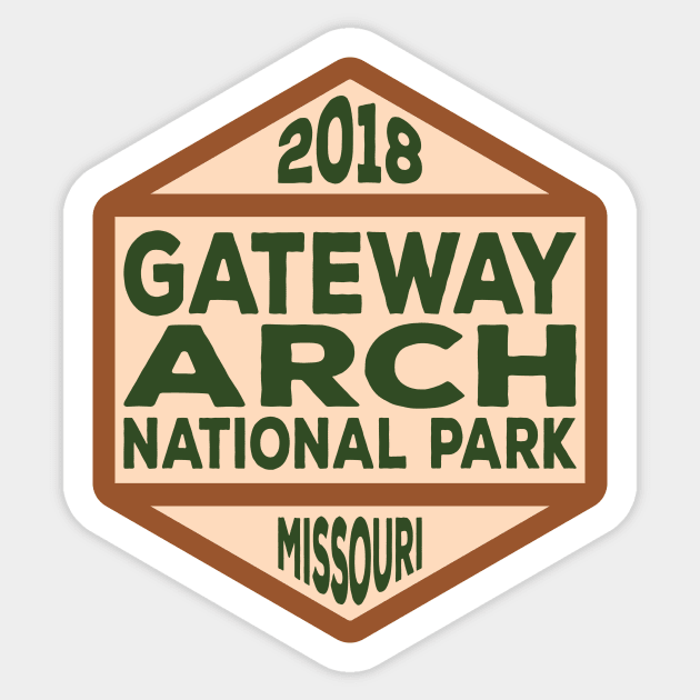 Gateway Arch National Park badge Sticker by nylebuss